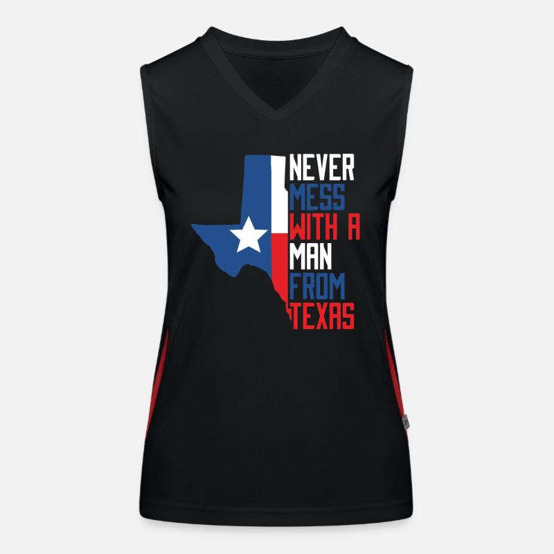Texas State Texaner Texas Funktionelles Kontrast-Tank Top für Frauen
