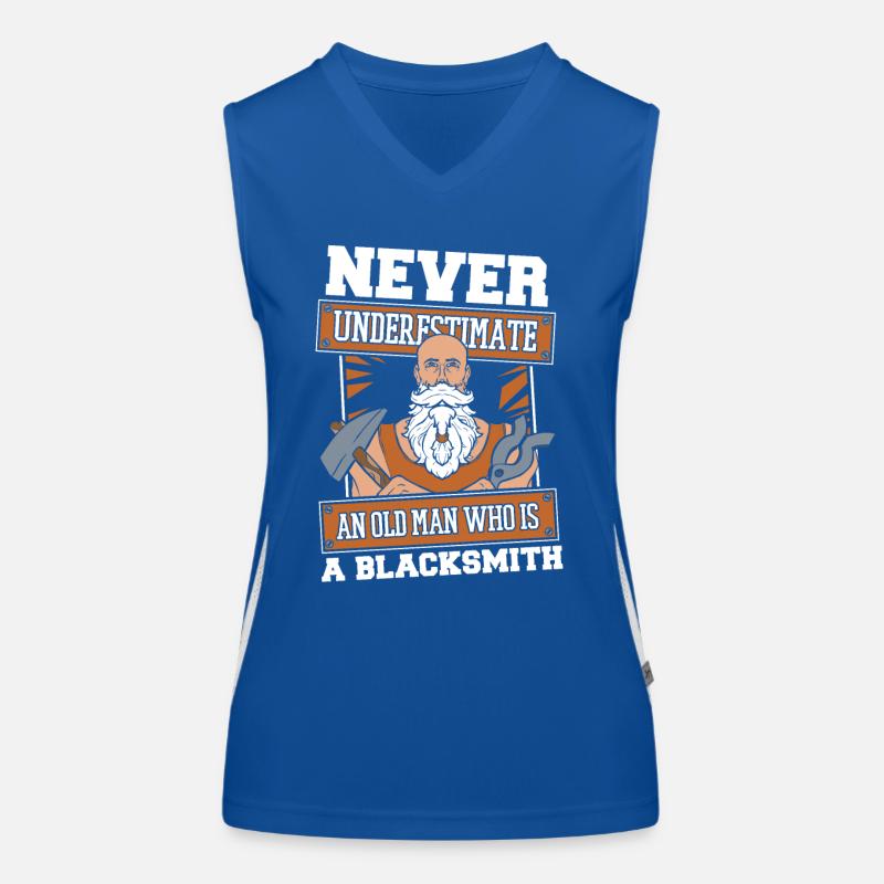 Blacksmith Ironsmith Blacksmith Anvil Forging Women's Functional Contrast Tank Top