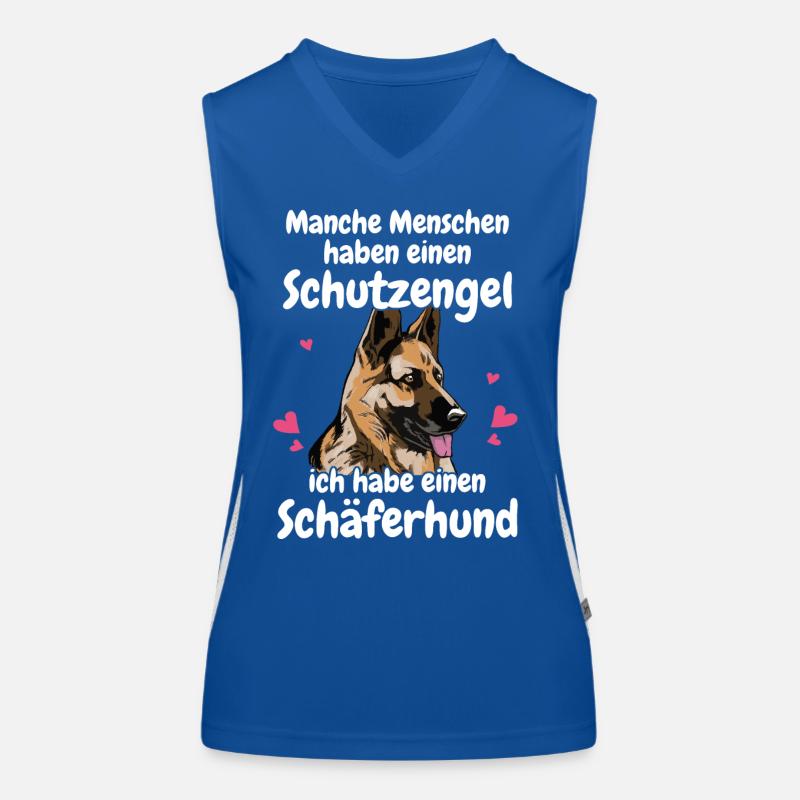 Deutscher Schäferhund Hund Funktionelles Kontrast-Tank Top für Frauen
