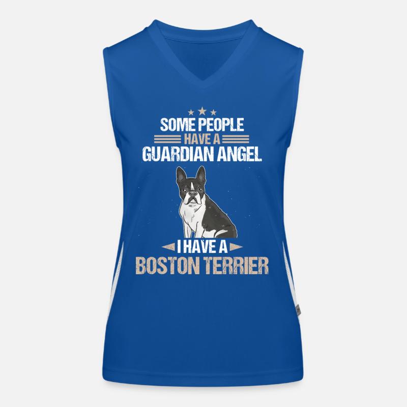 Hund Boston Bull Terrier Hundebesitzer Funktionelles Kontrast-Tank Top für Frauen