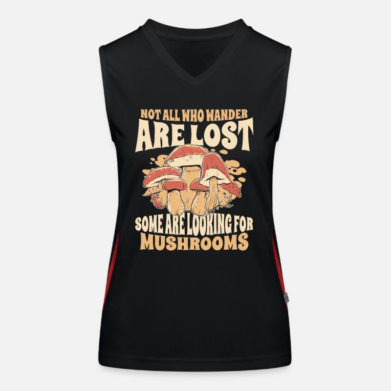 Champignons Champignons Champignon Champignon Débardeur respirant contrasté Femme