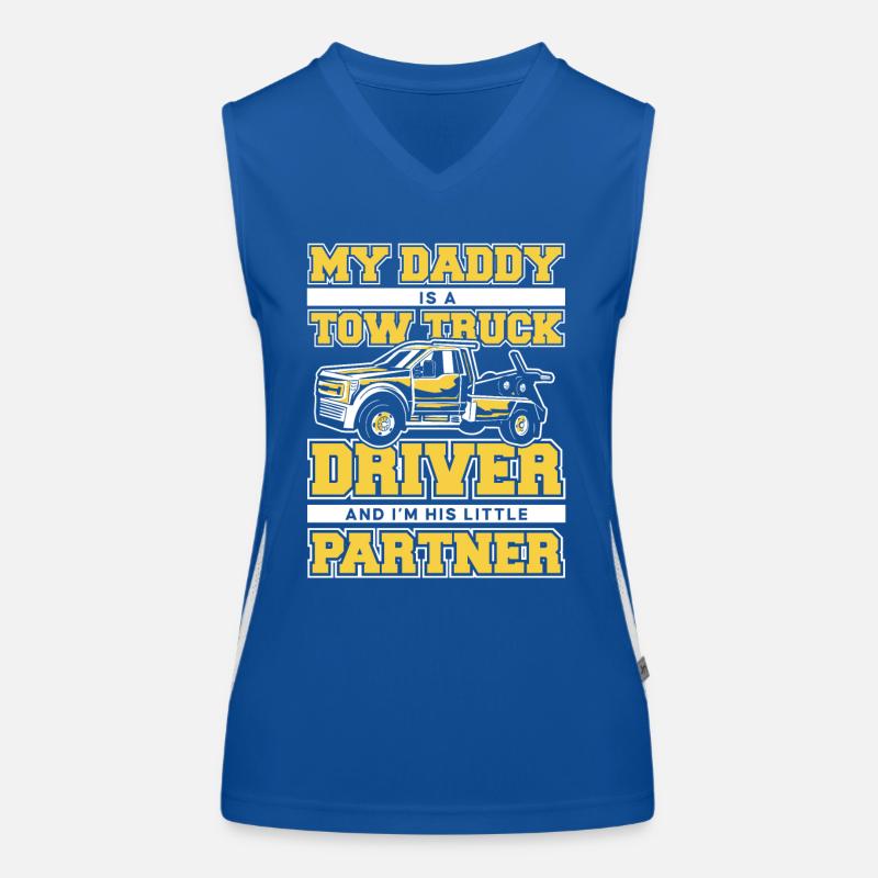 Abschleppwagen Truck Abschlepper Funktionelles Kontrast-Tank Top für Frauen