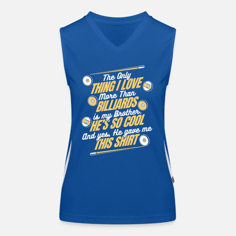 Billard Poolbillard Funktionelles Kontrast-Tank Top für Frauen