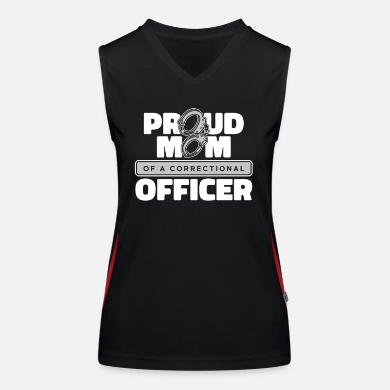 Agent correctionnel Gardien Agent d’application de la loi Débardeur respirant contrasté Femme