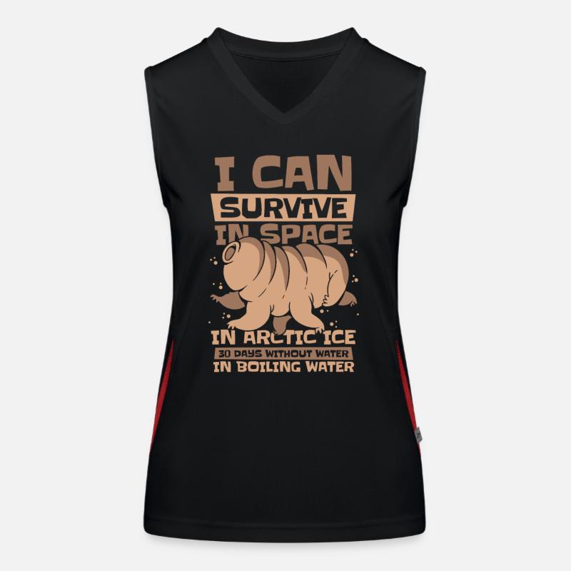 Bärtierchen Funktionelles Kontrast-Tank Top für Frauen