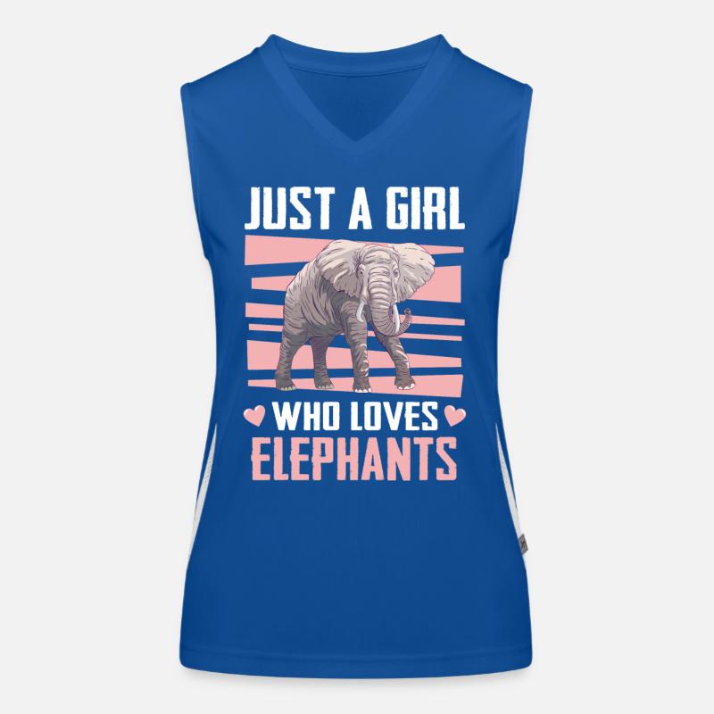 Elefant Tier Elefanten Zoo Funktionelles Kontrast-Tank Top für Frauen