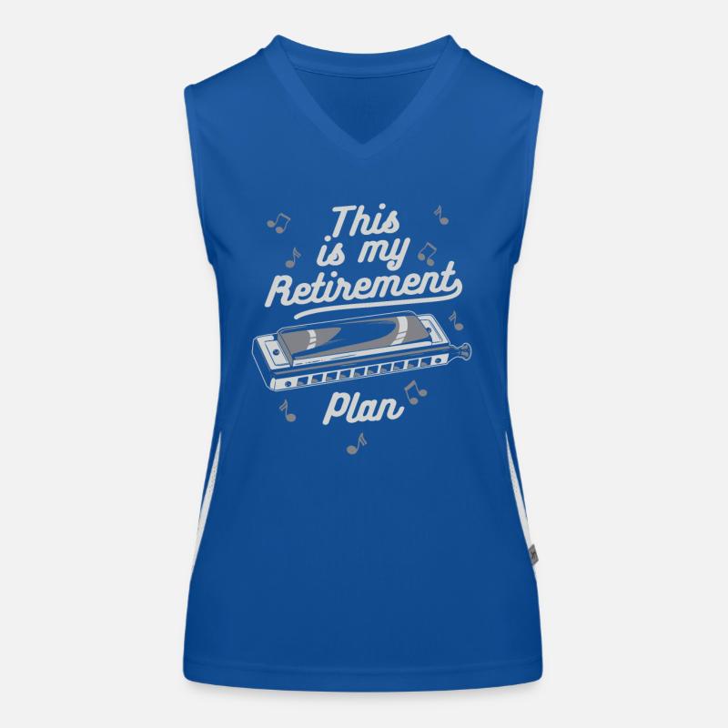 Harmonica Harmonica Musique Instrument Débardeur respirant contrasté Femme