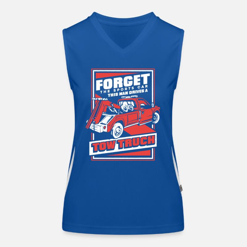 Abschleppwagen Truck Abschlepper Funktionelles Kontrast-Tank Top für Frauen