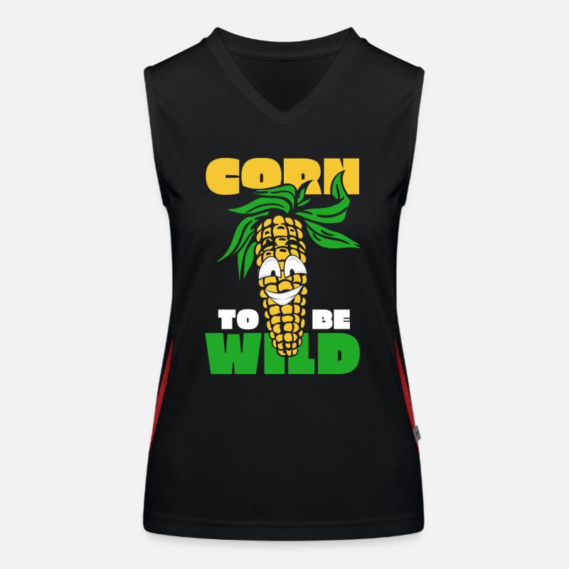 Maize Corncob Farmer Women's Functional Contrast Tank Top