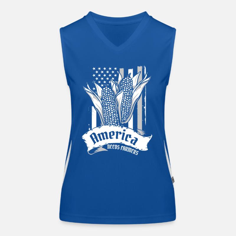 Mais Maiskolben Bauer Funktionelles Kontrast-Tank Top für Frauen