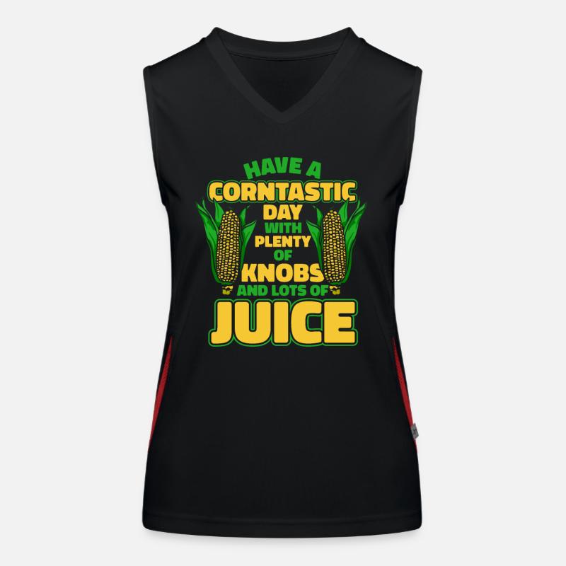 Mais Maiskolben Bauer Funktionelles Kontrast-Tank Top für Frauen