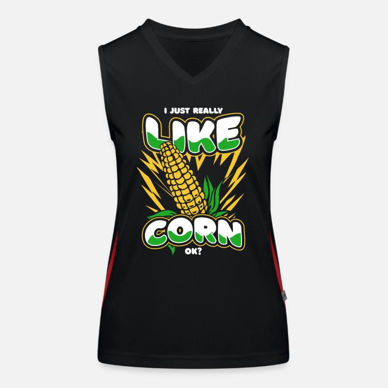 Mais Maiskolben Bauer Funktionelles Kontrast-Tank Top für Frauen