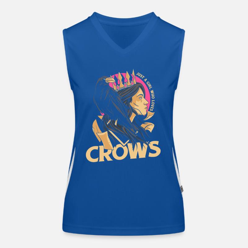 Rabe Raben Krähe Krähen Vogel Tier Funktionelles Kontrast-Tank Top für Frauen