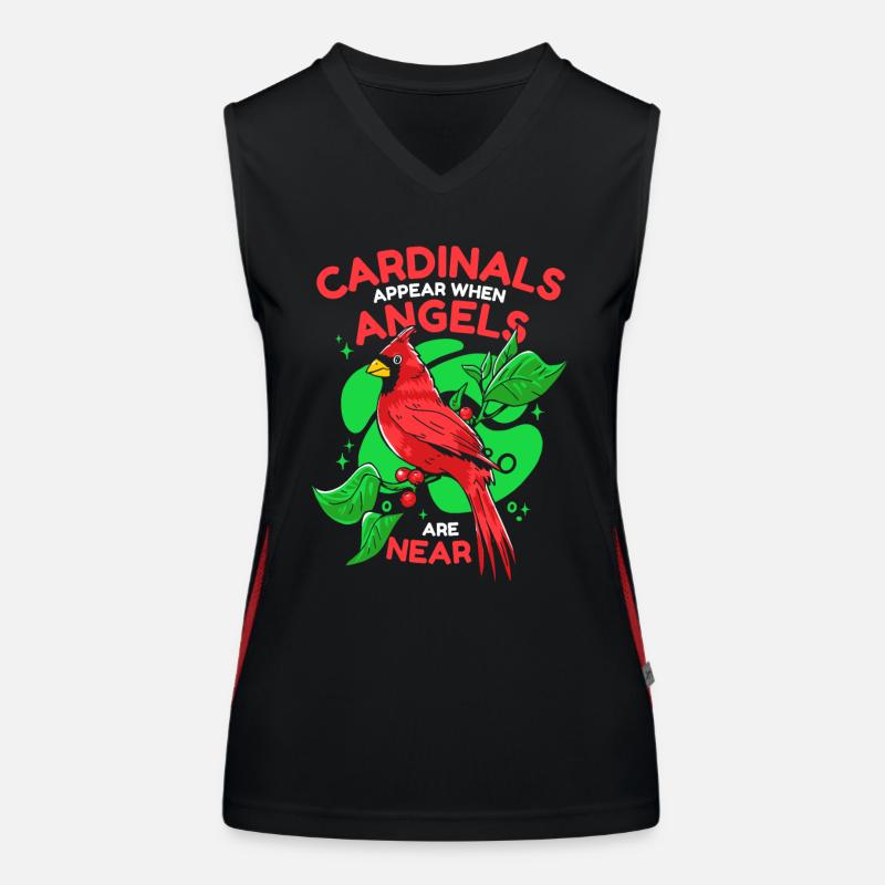 Kardinal Rotkardinal Vogel Roter Kardinal Funktionelles Kontrast-Tank Top für Frauen