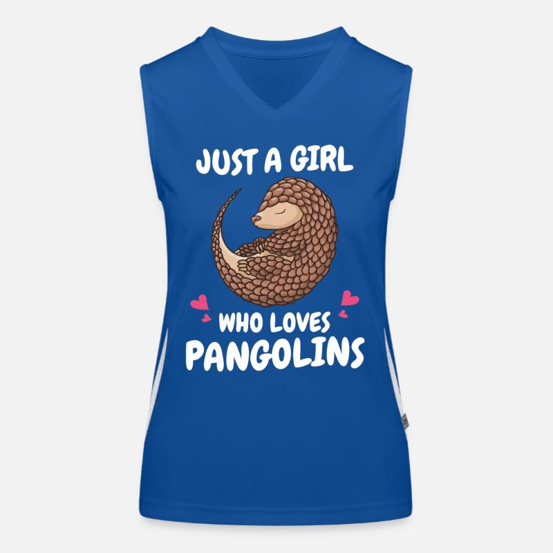 Pangolin Animal Pangolins Endangered Ar Women's Functional Contrast Tank Top