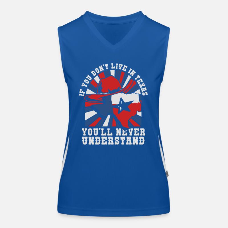 Texas State Texaner Texas Funktionelles Kontrast-Tank Top für Frauen