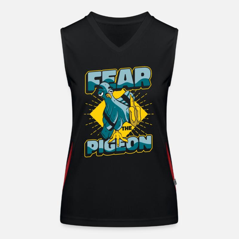 Taube Tauben Tier Vogel Funktionelles Kontrast-Tank Top für Frauen