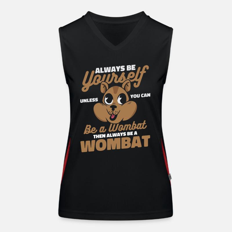 Wombat Animal Australie Womabts Débardeur respirant contrasté Femme