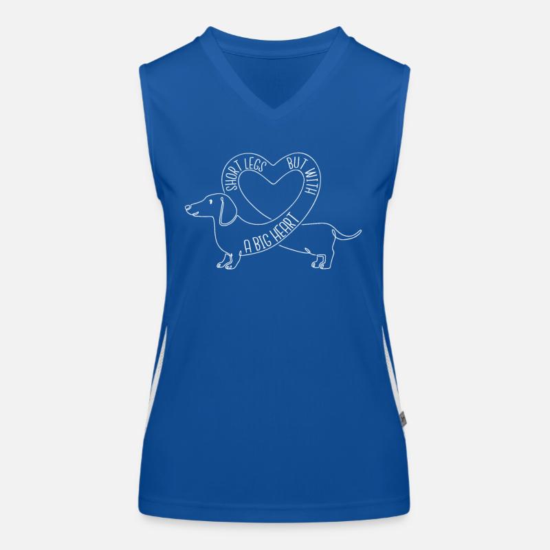 Dachshund Dog Women's Functional Contrast Tank Top