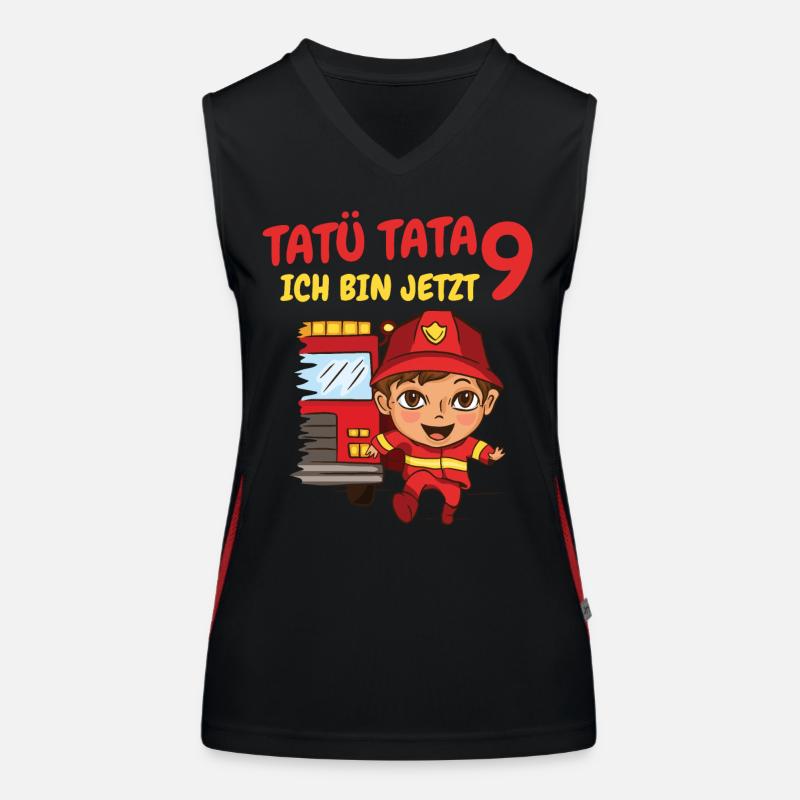 Geburtstagsgeschenk 9 Jahre Geburtstagskind Funktionelles Kontrast-Tank Top für Frauen
