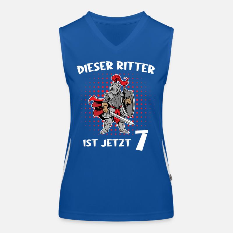 Geschenk 7 Jahre Geburtstagskind Funktionelles Kontrast-Tank Top für Frauen