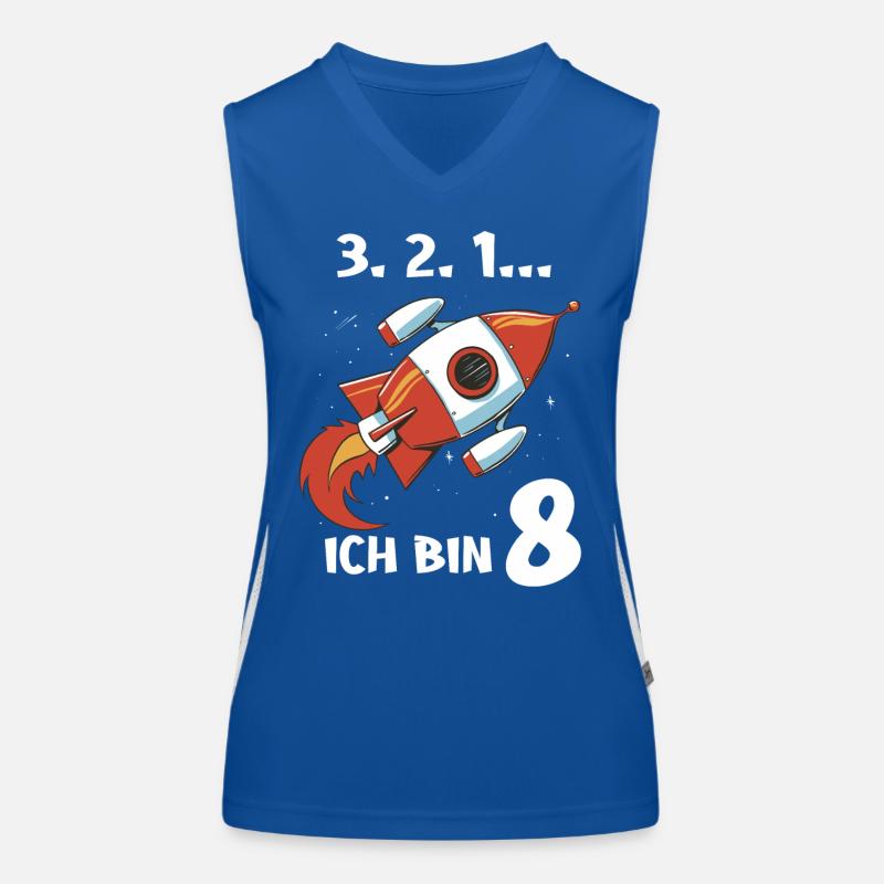 Geschenk 8 Jahre Geburtstagskind Funktionelles Kontrast-Tank Top für Frauen