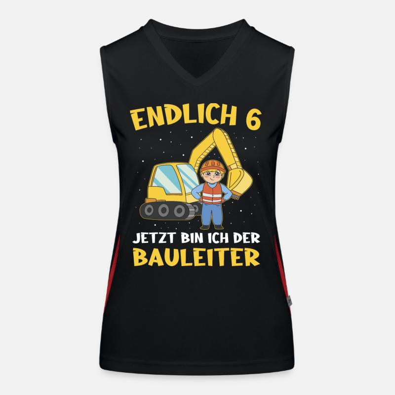 Geschenk 6 Jahre Geburtstagskind Funktionelles Kontrast-Tank Top für Frauen
