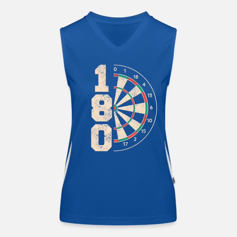 Fléchettes Fléchettes Joueur de fléchettes Fléchettes Débardeur respirant contrasté Femme