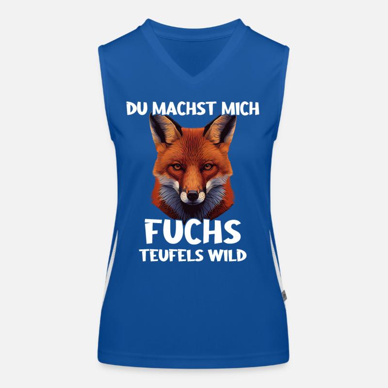 Fuchs Füchse Wildtier Waldtier Rotfuchs Funktionelles Kontrast-Tank Top für Frauen