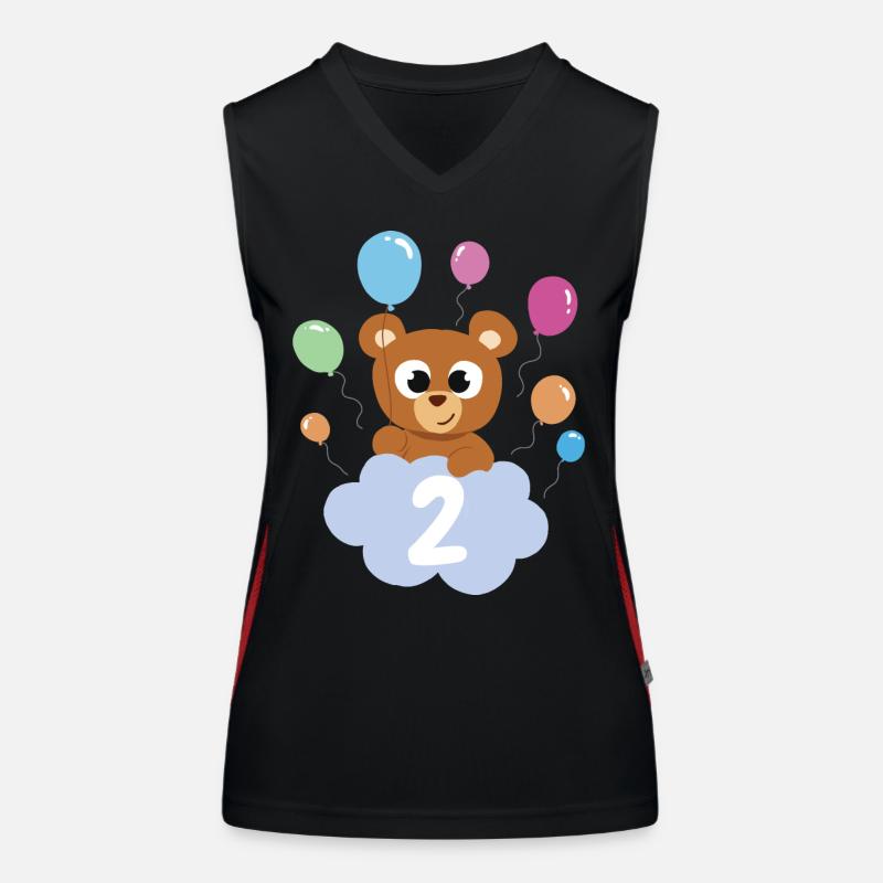 Geschenk 2 Jahre Geburtstagskind Funktionelles Kontrast-Tank Top für Frauen