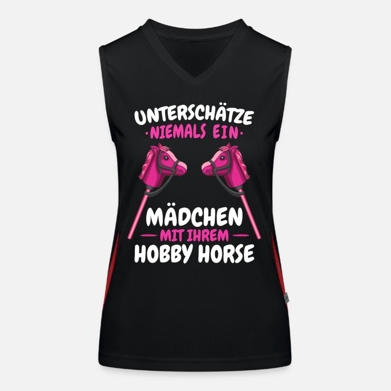 Hobby Horsing Steckenpferd Hobbyhorsing Funktionelles Kontrast-Tank Top für Frauen