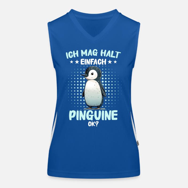 Pinguin Zwergpinguine Kaiserpinguin Funktionelles Kontrast-Tank Top für Frauen