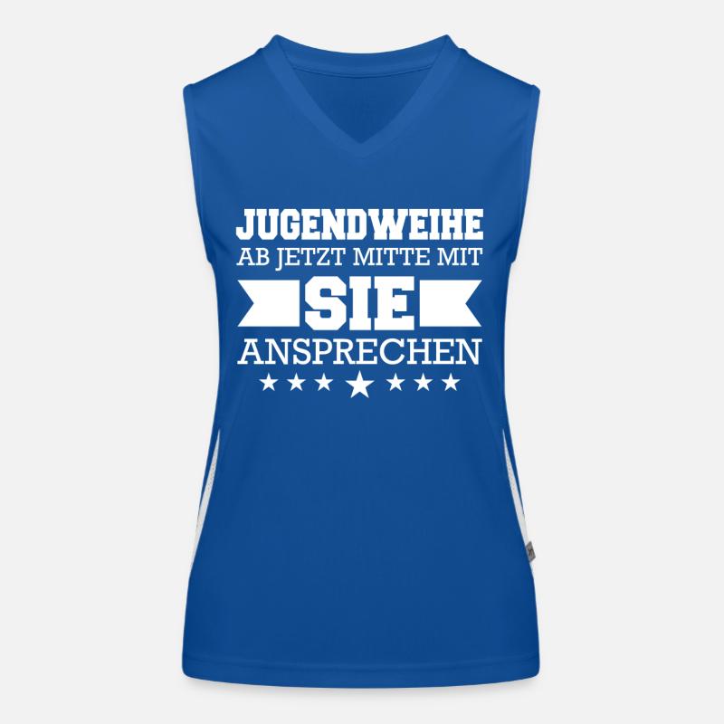 Jugendweihe Mädchen Junge Erwachsen Funktionelles Kontrast-Tank Top für Frauen