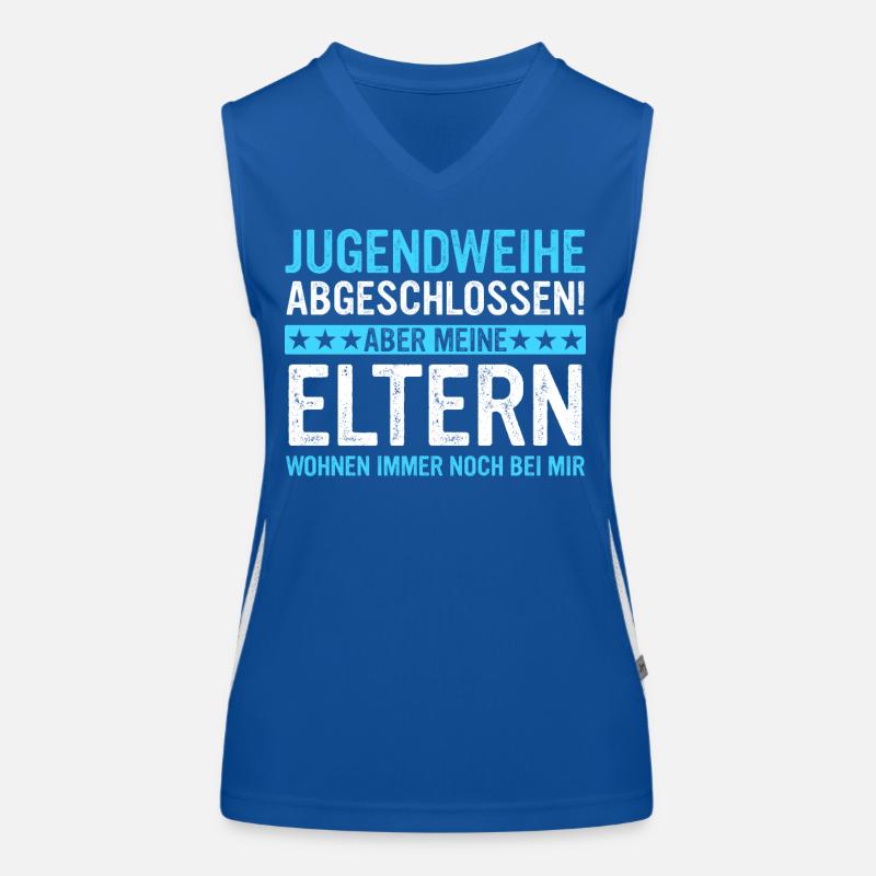 Jugendweihe Mädchen Junge Erwachsen Funktionelles Kontrast-Tank Top für Frauen