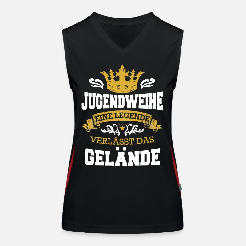 Jugendweihe Mädchen Junge Erwachsen Funktionelles Kontrast-Tank Top für Frauen