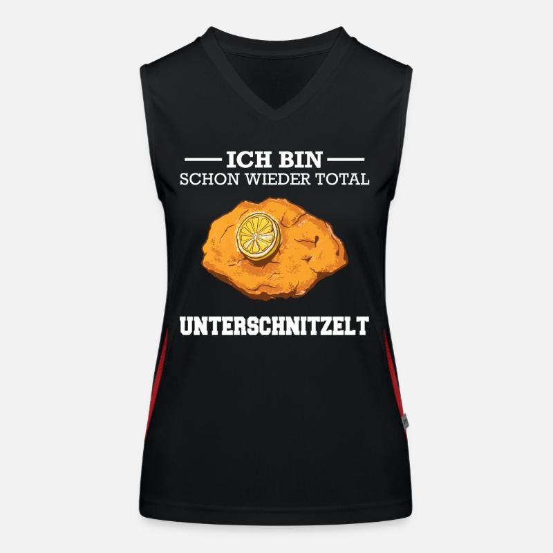 Wiener Schnitzel Plätzli Österreich Essen Funktionelles Kontrast-Tank Top für Frauen