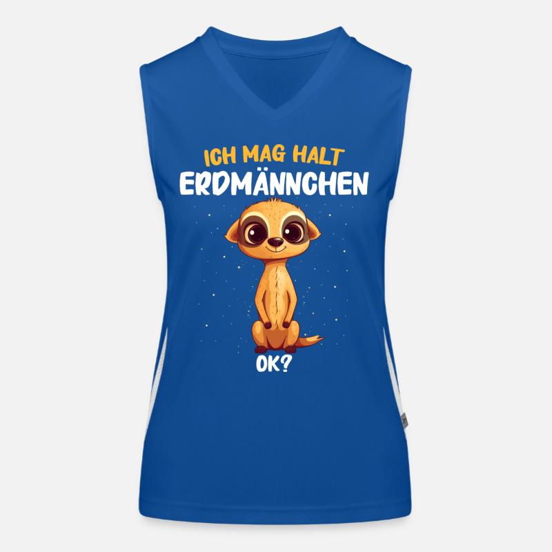 Erdmännchen Scharrtier Tier Funktionelles Kontrast-Tank Top für Frauen