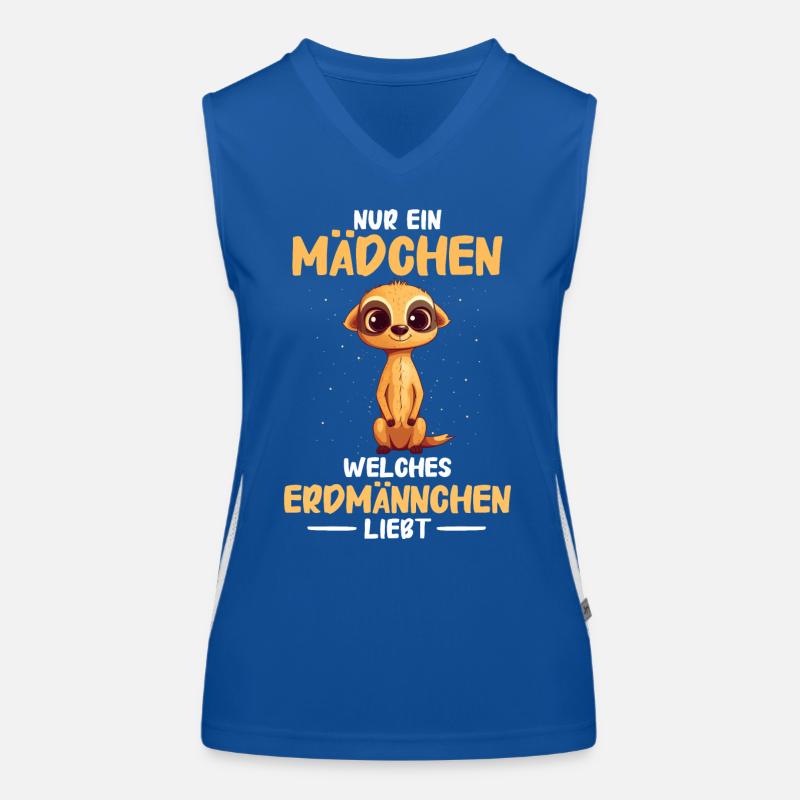 Erdmännchen Scharrtier Tier Funktionelles Kontrast-Tank Top für Frauen
