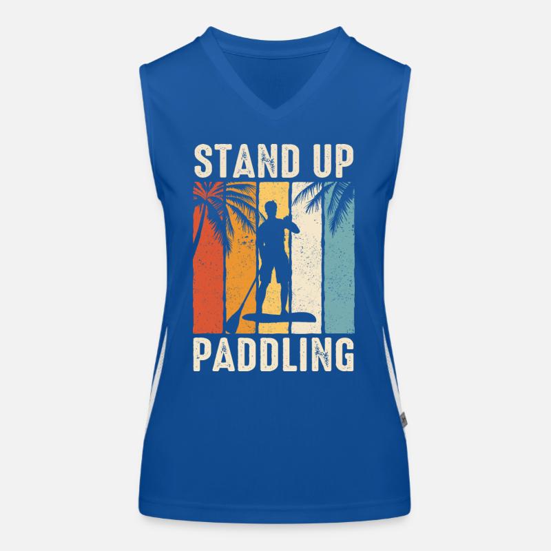 Stand up Paddle SUP Board Surf Paddle Paddle Débardeur respirant contrasté Femme