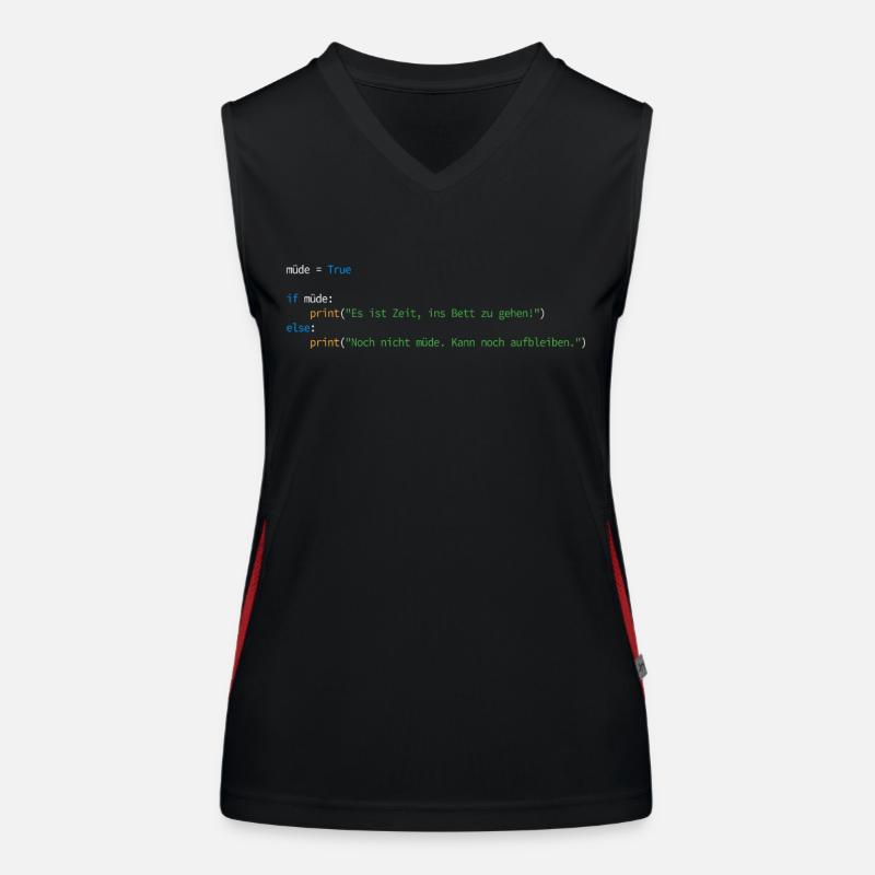 Programmierer Informatiker Nerd Softwareingenieur Funktionelles Kontrast-Tank Top für Frauen