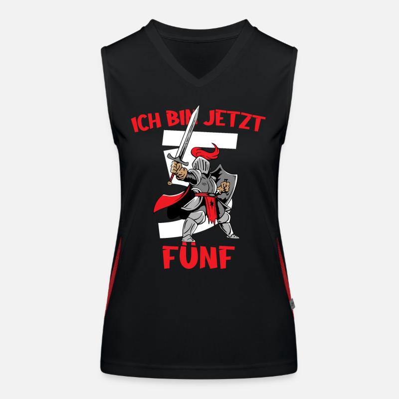 Geschenk 5 Jahre Geburtstagskind Funktionelles Kontrast-Tank Top für Frauen