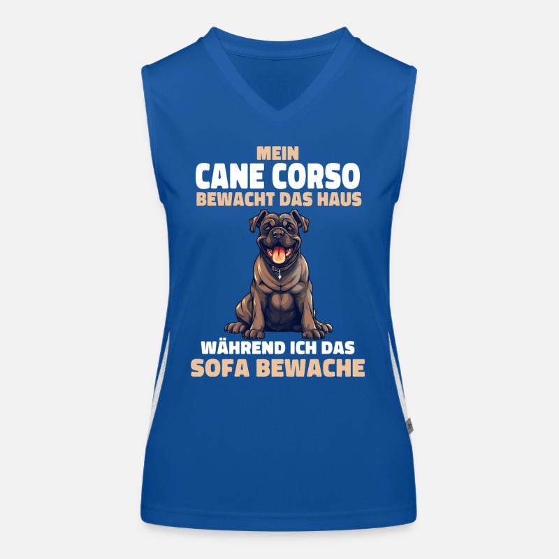 Cane Corso Italiano Hund Funktionelles Kontrast-Tank Top für Frauen