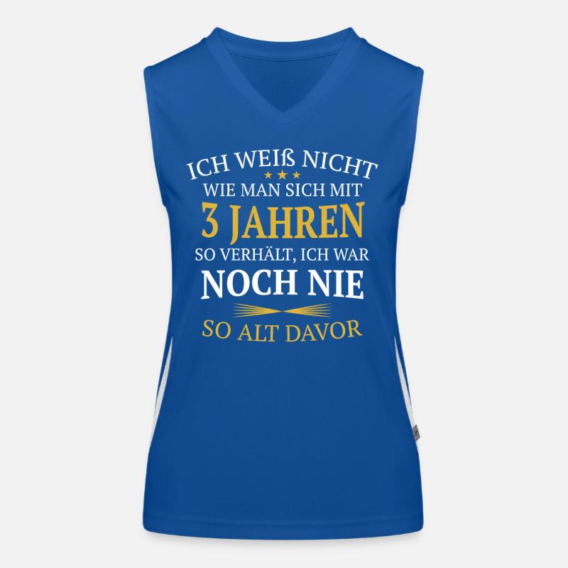 Geschenk 3 Jahre Geburtstagskind Funktionelles Kontrast-Tank Top für Frauen