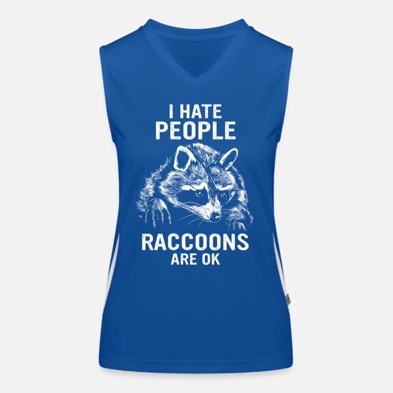 Waschbär Funktionelles Kontrast-Tank Top für Frauen