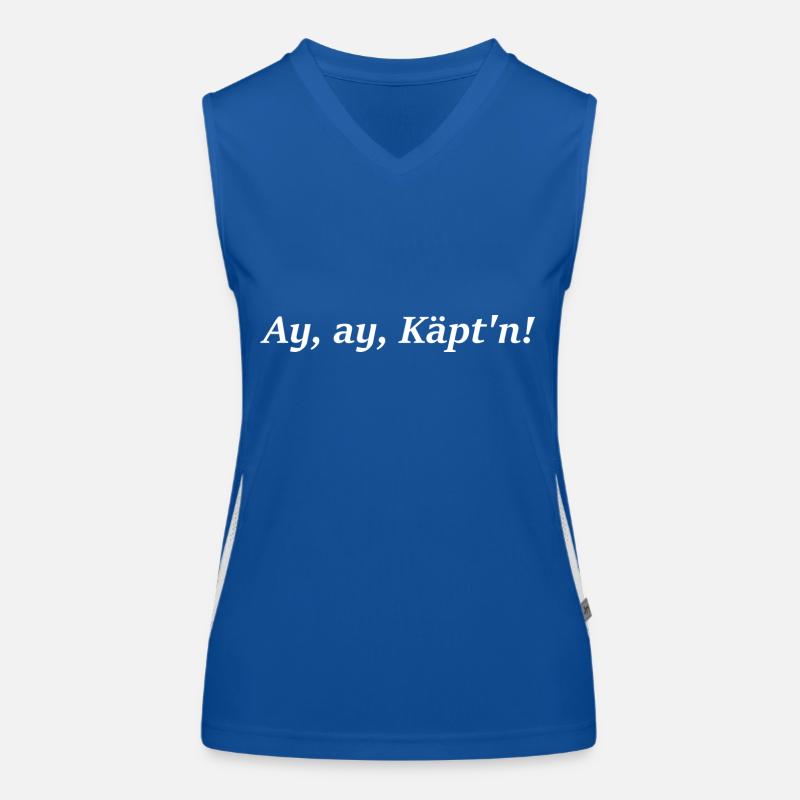 Ay Ay Captain! Women's Functional Contrast Tank Top