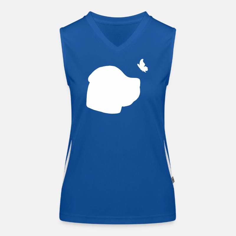 Boerboel Silhouette Funktionelles Kontrast-Tank Top für Frauen