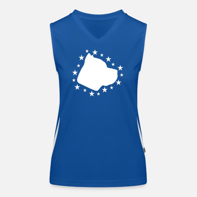 Cane Corso Funktionelles Kontrast-Tank Top für Frauen