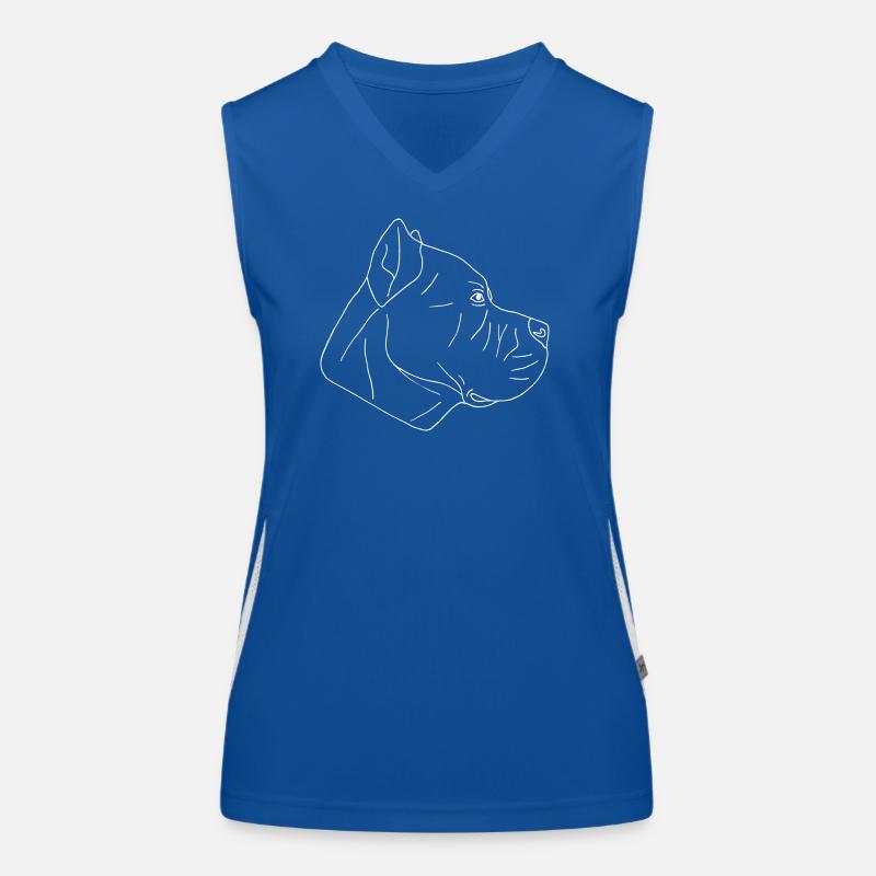 Cane Corso Funktionelles Kontrast-Tank Top für Frauen