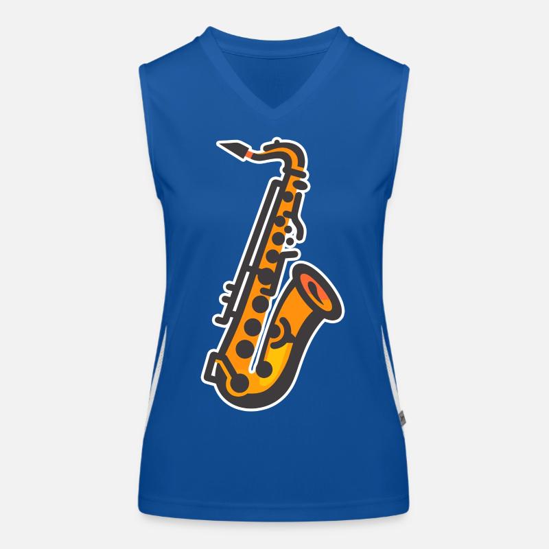 Graphisme pour saxophone Débardeur respirant contrasté Femme