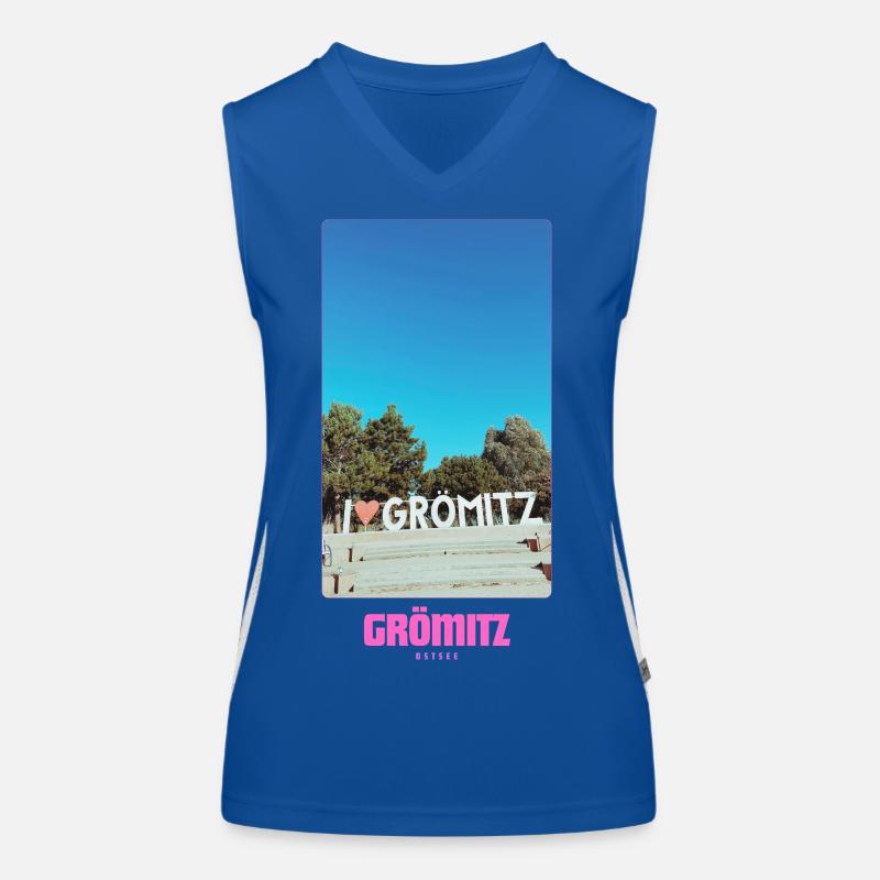 Grömitz _ Ostsee Funktionelles Kontrast-Tank Top für Frauen